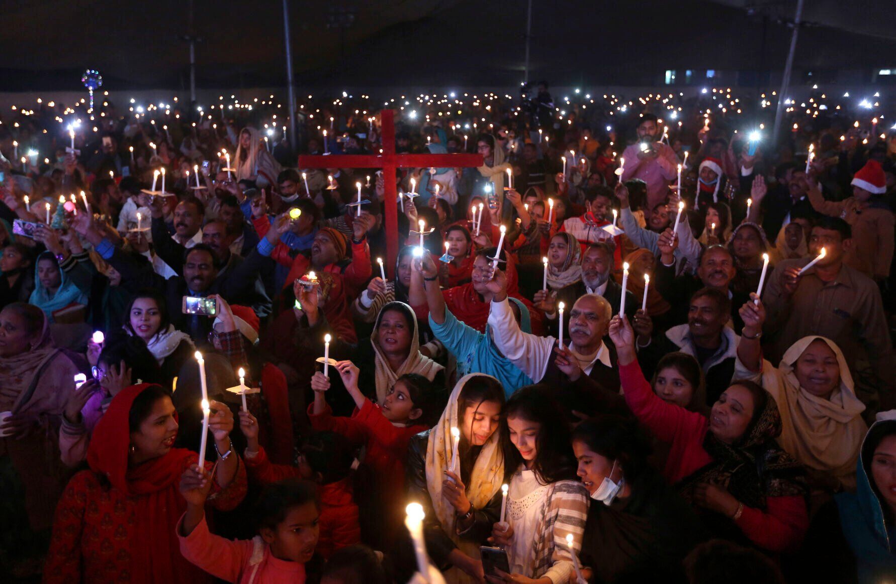 APTOPIX Pakistan Christmas